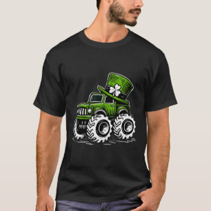 St Patricks Day Kleeblatts Monster Truck T-Shirt