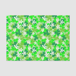 St Patrick's Day Kleeblatts Pattern Seidenpapier