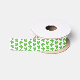 St. Patrick's Day Kleeblatts Ribbon Satinband