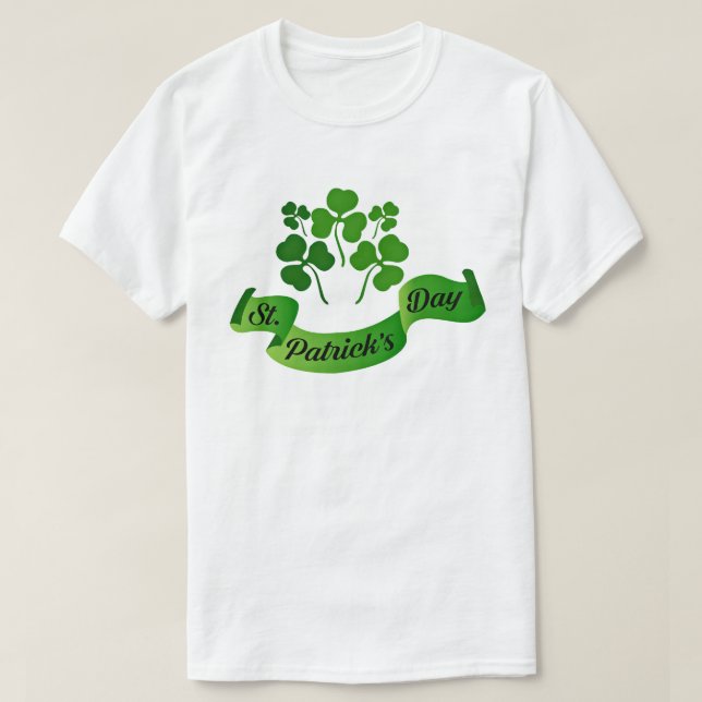 St. Patrick's Day Kleeblatts T-Shirt (Design vorne)