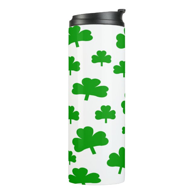St. Patrick's Day Kleeblatts Thermosbecher (Nach links gedreht)