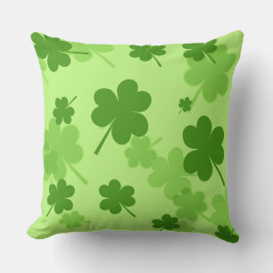 St. Patrick's Day Kleeblatts Throw Kissen