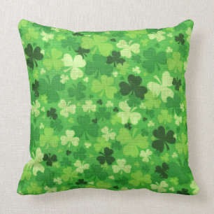 St. Patrick's Day Kleeblatts Throw Kissen
