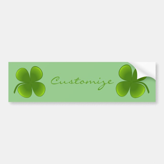 St Patrick's Day Kleeblatts Thunder_Cove Autoaufkleber (Vorne)