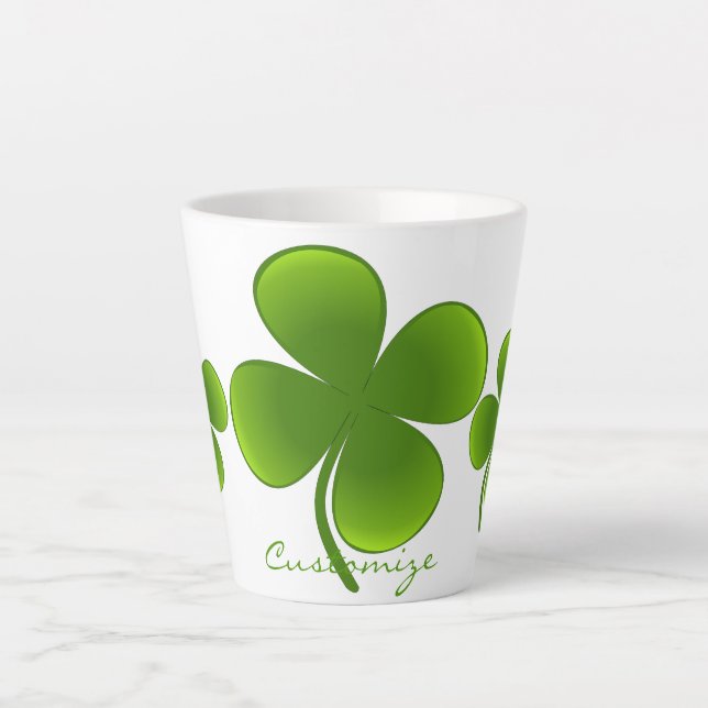 St Patrick's Day Kleeblatts Thunder_Cove Milchtasse (Vorderseite)