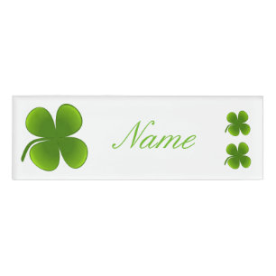 St Patrick's Day Kleeblatts Thunder_Cove Namenschild