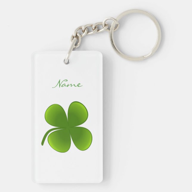 St Patrick's Day Kleeblatts Thunder_Cove Schlüsselanhänger (Rückseite)