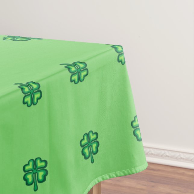 St Patricks Day Kleeblatts Tischdecke (Beispiel)