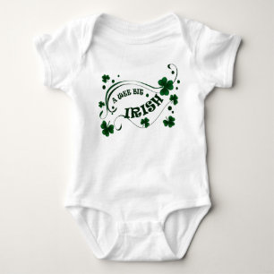 St Patricks Day Kleeblatts Wake Sake Irish Säugli Baby Strampler