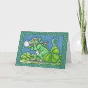 ST. PATRICK'S DAY KLEINE IRISH DRAGON FANTASY FEIERTAGSKARTE