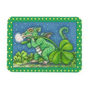 ST. PATRICK'S DAY KLEINE IRISH DRAGON FANTASY MAGNET