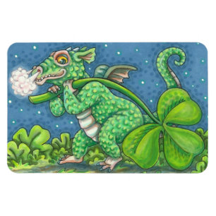 ST. PATRICK'S DAY KLEINE IRISH DRAGON FANTASY MAGNET