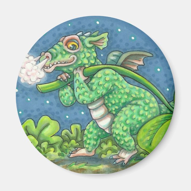 ST. PATRICK'S DAY KLEINE IRISH DRAGON FANTASY MAGNET (Vorne)