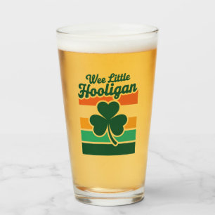St Patricks Day Kleiner Hooligan Lustig  Glas