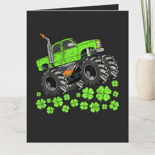 St Patricks Day Kleinkind Glücklicher Monstertruck Dankeskarte