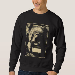 St Patricks Day Koala mit Bier Tier Trinkend Hu Sweatshirt
