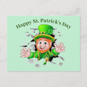 St. Patrick's Day Kobold-Feiertagskarte Feiertagspostkarte