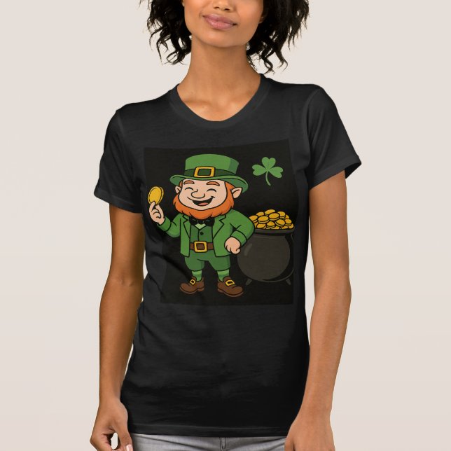 St. Patricks Day Kobold & Goldtopf-T-Shirt T-Shirt (Vorderseite)