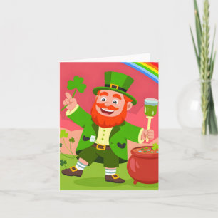 St. Patrick's Day Kobold-Illustration Feiertagskarte