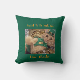 St. Patrick's Day Kobold-Katze Kissen