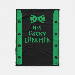 St. Patricks Day Kostüm Hosenträger Herr. Frau. Lu Fleecedecke