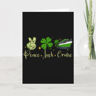 St. Patricks Day Kreuzfahrt Lustige Familie Karte