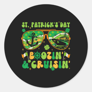 St Patricks Day Kreuzfahrt passend zum Cruising Sa Runder Aufkleber