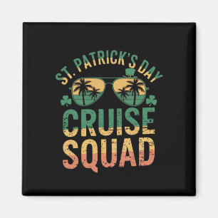 St. Patrick's Day Kreuzfahrt-Team Lustige Familie  Magnet