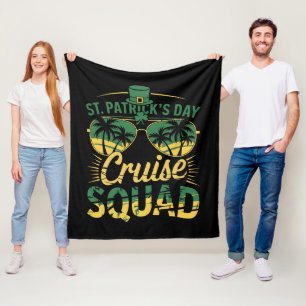 St. Patrick's Day Kreuzfahrt-Trupp Familie passend Fleecedecke