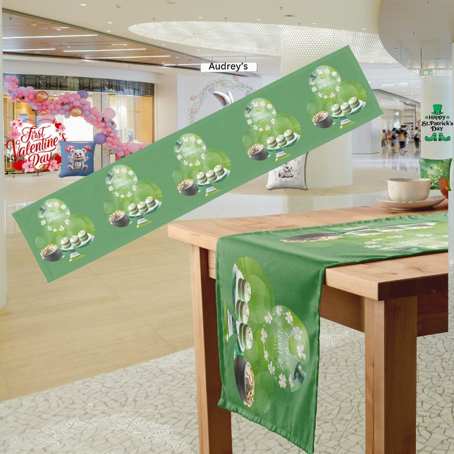 St Patrick's Day Kurz Table Runner Kurzer Tischläufer (Von Creator hochgeladen)