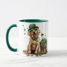 St. Patrick's Day Labrador Retriever Dog Tasse