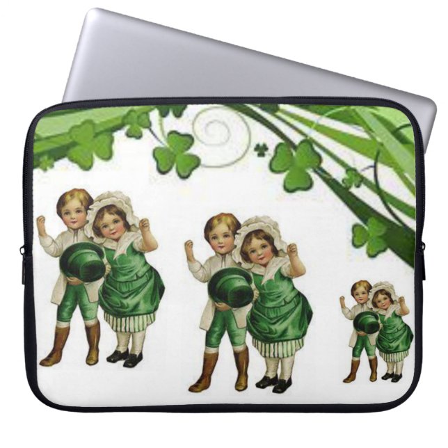 St. Patrick's Day Laptop Sleeve (Vorderseite)