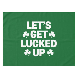 St. Patricks Day Lass uns Glück haben Irisches Kle Tischdecke