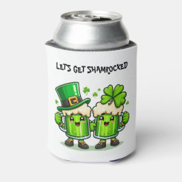 St. Patrick's Day Lassen Sie uns ein schamrockiges Dosenkühler