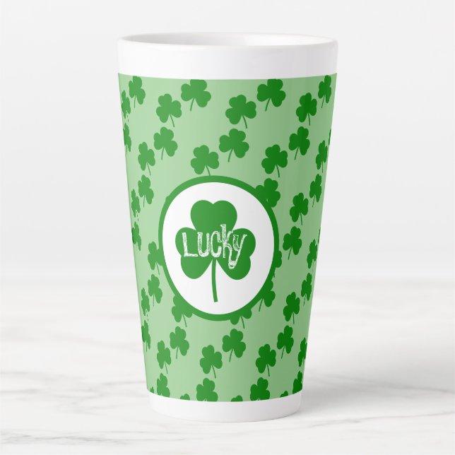 St. Patricks' Day Latte Tasse (Vorderseite)