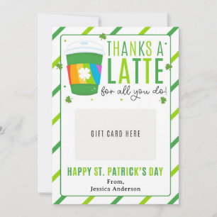 St. Patrick's Day Lehrer Geschenkkarte Halter Einladung