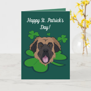 St. Patrick's Day Leonberger Karte