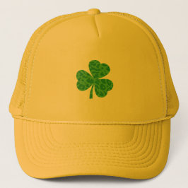 St. Patrick's Day Leopard Kleeblatt Trucker Hat Truckerkappe