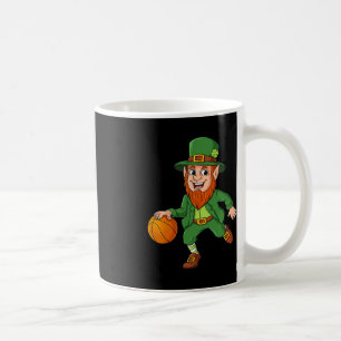 St Patricks Day Leprechaun Basketball Lucky Boys G Kaffeetasse