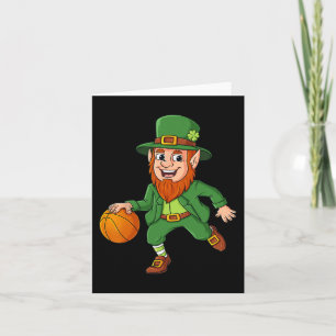 St Patricks Day Leprechaun Basketball Lucky Boys G Karte