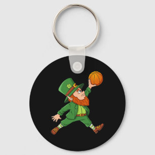 St Patricks Day Leprechaun Basketball Lucky Boys G Schlüsselanhänger