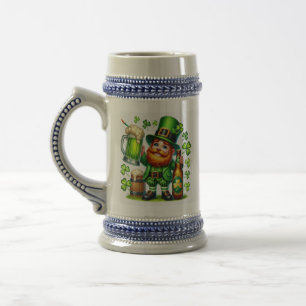 St. Patrick's Day Leprechaun Bier Design-65218 Bierglas