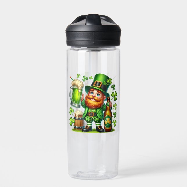 St. Patrick's Day Leprechaun Bier Design-65218 Trinkflasche (Vorderseite)