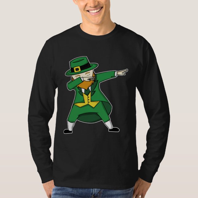 St Patricks Day leprechaun dabbing st patty s Kids T-Shirt (Vorderseite)