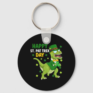 St Patricks Day Leprechaun Dinosaur Dino Glücklich Schlüsselanhänger