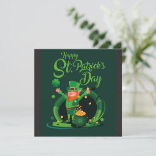 St. Patrick's Day Leprechaun-Einladung Einladung