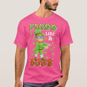 St. Patricks Day Leprechaun flosse wie ein Boss Ju T-Shirt