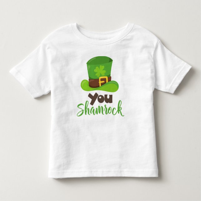 St. Patrick's Day, Leprechaun Hat, You Kleeblatt Kleinkind T-shirt (Vorderseite)