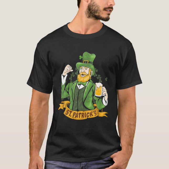 St Patricks Day Leprechaun Irish Boys Girls Funny T-Shirt (Vorderseite)