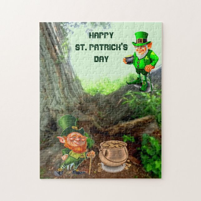 ST. PATRICK'S DAY LEPRECHAUN JIGSAW PUZZLE (Vertikal)
